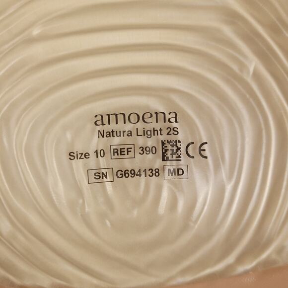 Amoena Essential Light 2S Size 10 Symmetrical Breast Form Prosthesis Mastectomy - Picture 7 of 7